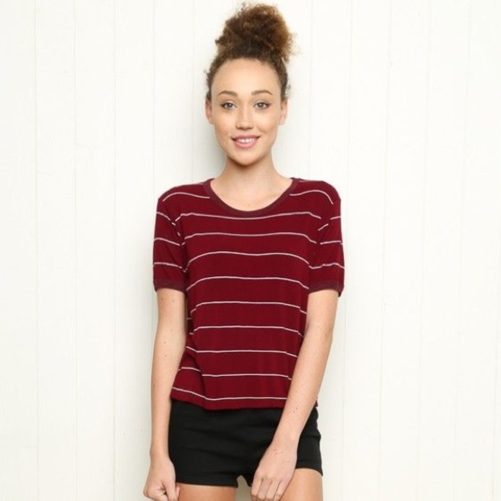 Brandy Maroon Nadine Top